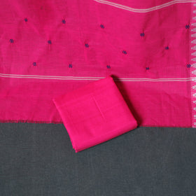 Sambalpuri Ikat Cotton Unstitched Dress Material: Kurta, Bottom with Dupatta 18