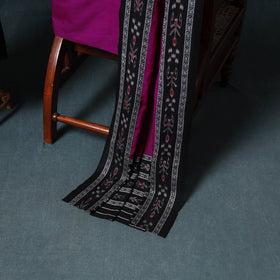 Sambalpuri Ikat Cotton Unstitched Dress Material: Kurta, Bottom with Dupatta 19