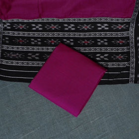 Sambalpuri Ikat Cotton Unstitched Dress Material: Kurta, Bottom with Dupatta 19