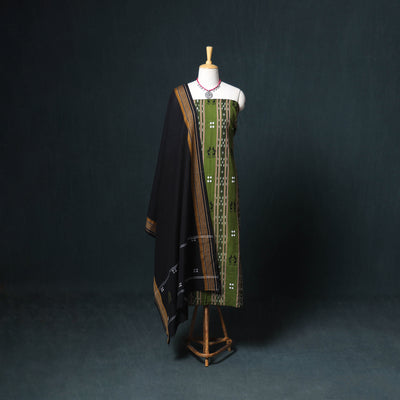 Sambalpuri ikat cotton unstitched dress material: kurta