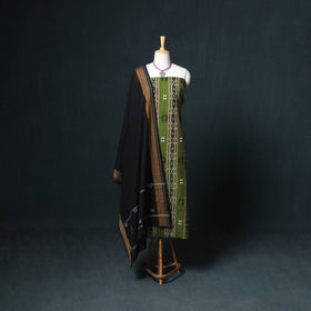 Sambalpuri ikat cotton unstitched dress material: kurta