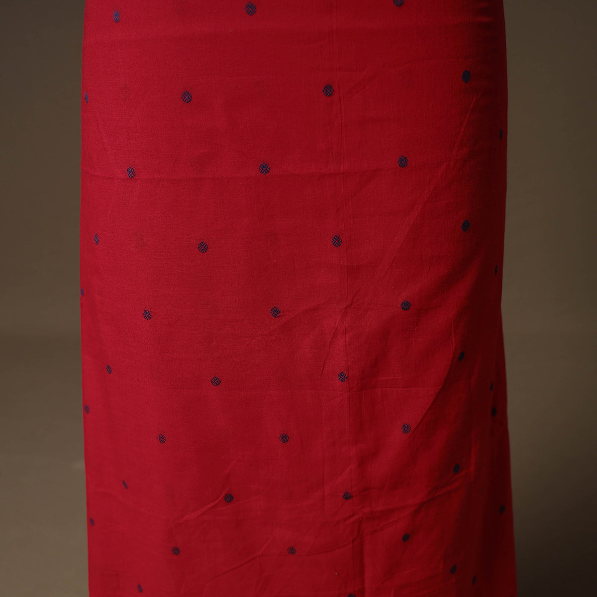 Jacquard Cotton Unstitched Dress Material: Kurta & Dupatta with Jewellery 14