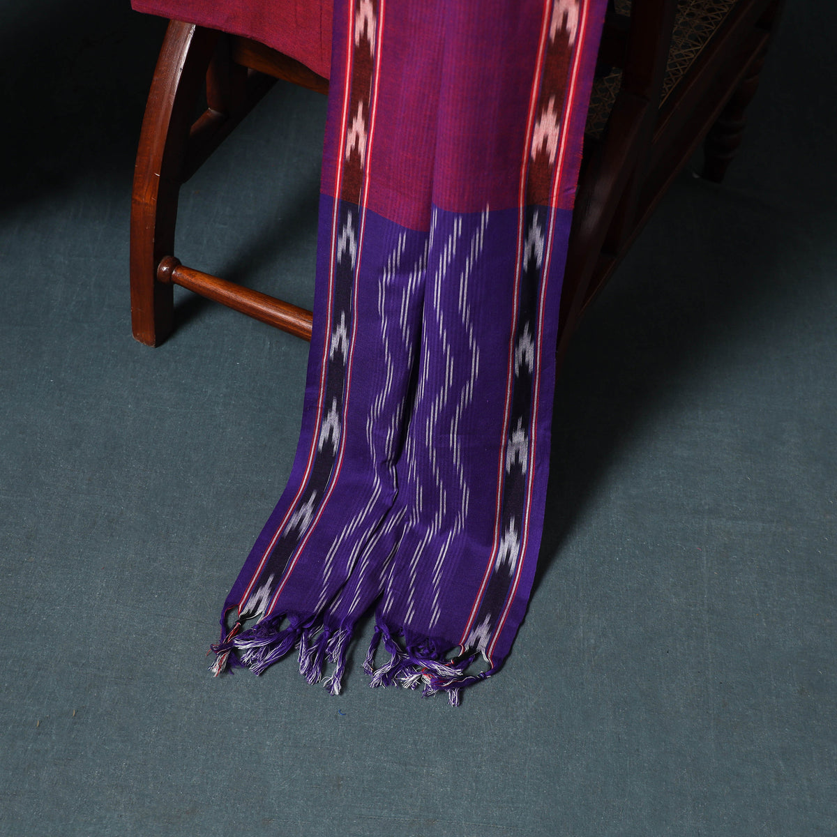 Pochampally ikat cotton unstitched dress material: kurta