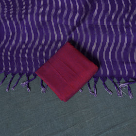 Pochampally ikat cotton unstitched dress material: kurta