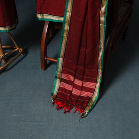 Dharwad Mercerised Cotton Plain Thread Border Unstitched Dress Material: Kurta, Bottom & Dupatta 02