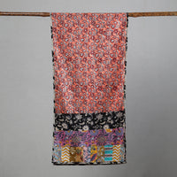 Multicolor - Patchwork Block Printed Cotton Sanganeri Stole 10