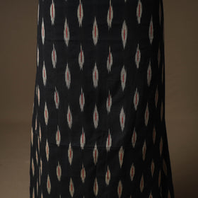 Pochampally Ikat Cotton Unstitched Dress Material: Kurta & Dupatta with Jewellery 05
