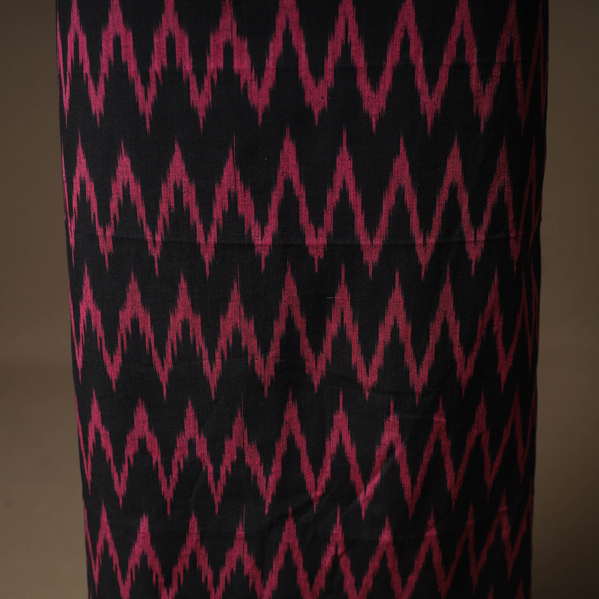 Pochampally Ikat Cotton Unstitched Dress Material: Kurta & Dupatta with Jewellery 07