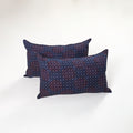 Blue - ajrakh hand block print pillow covers (set of 2) 137