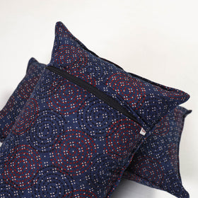 Blue - ajrakh hand block print pillow covers (set of 2) 137