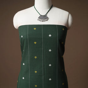 Jacquard Cotton Unstitched Dress Material: Kurta & Dupatta with Jewellery 12