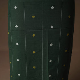 Jacquard Cotton Unstitched Dress Material: Kurta & Dupatta with Jewellery 12