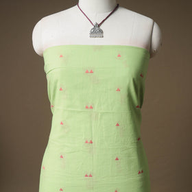 Jacquard Cotton Unstitched Dress Material: Kurta & Dupatta with Jewellery 15