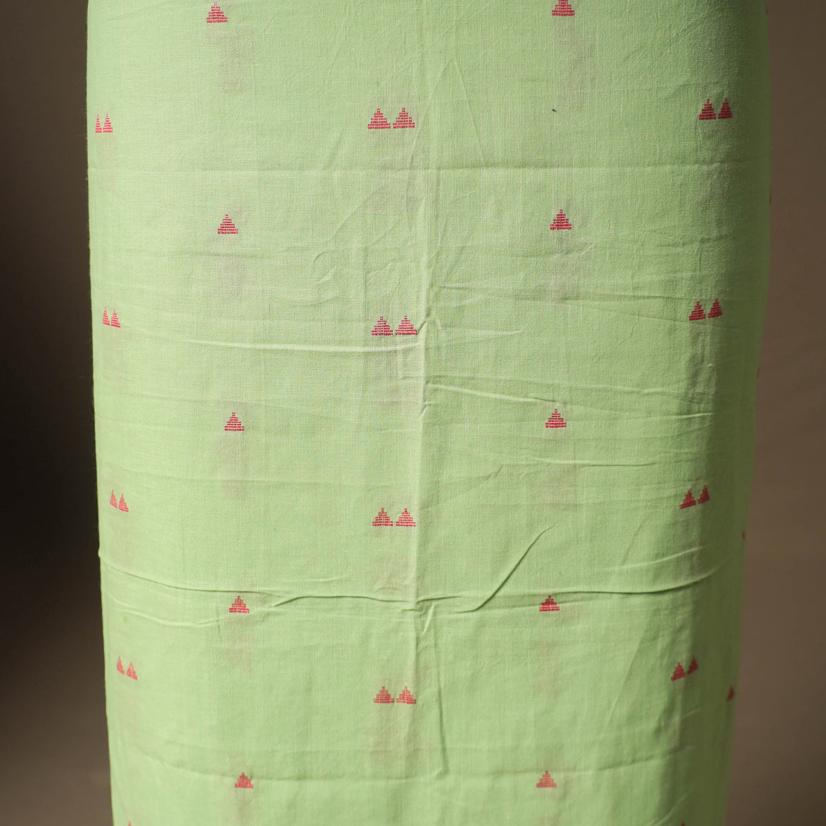Jacquard Cotton Unstitched Dress Material: Kurta & Dupatta with Jewellery 15