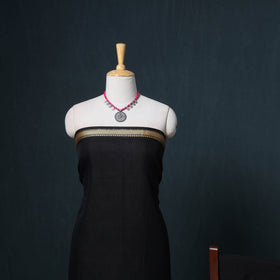 Dharwad Mercerised Cotton Plain Thread Border Unstitched Dress Material: Kurta, Bottom & Dupatta 13