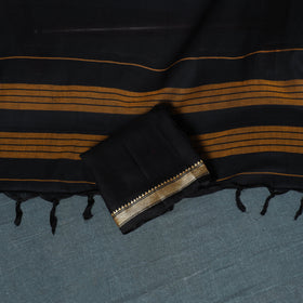 Dharwad Mercerised Cotton Plain Thread Border Unstitched Dress Material: Kurta, Bottom & Dupatta 13