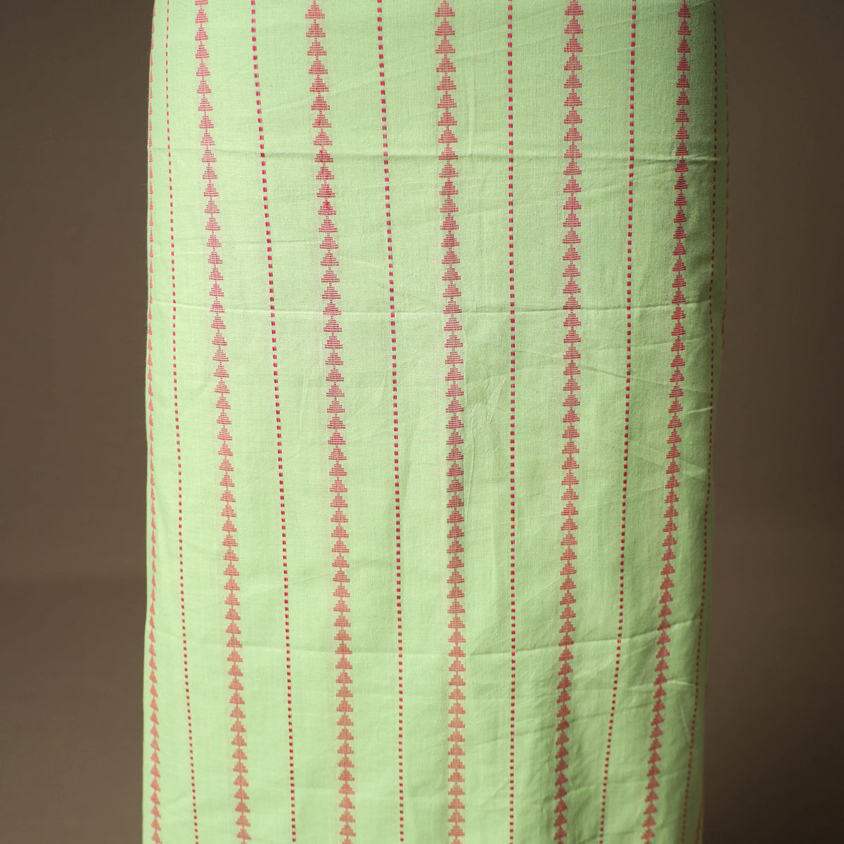 Jacquard Cotton Unstitched Dress Material: Kurta & Dupatta with Jewellery 19