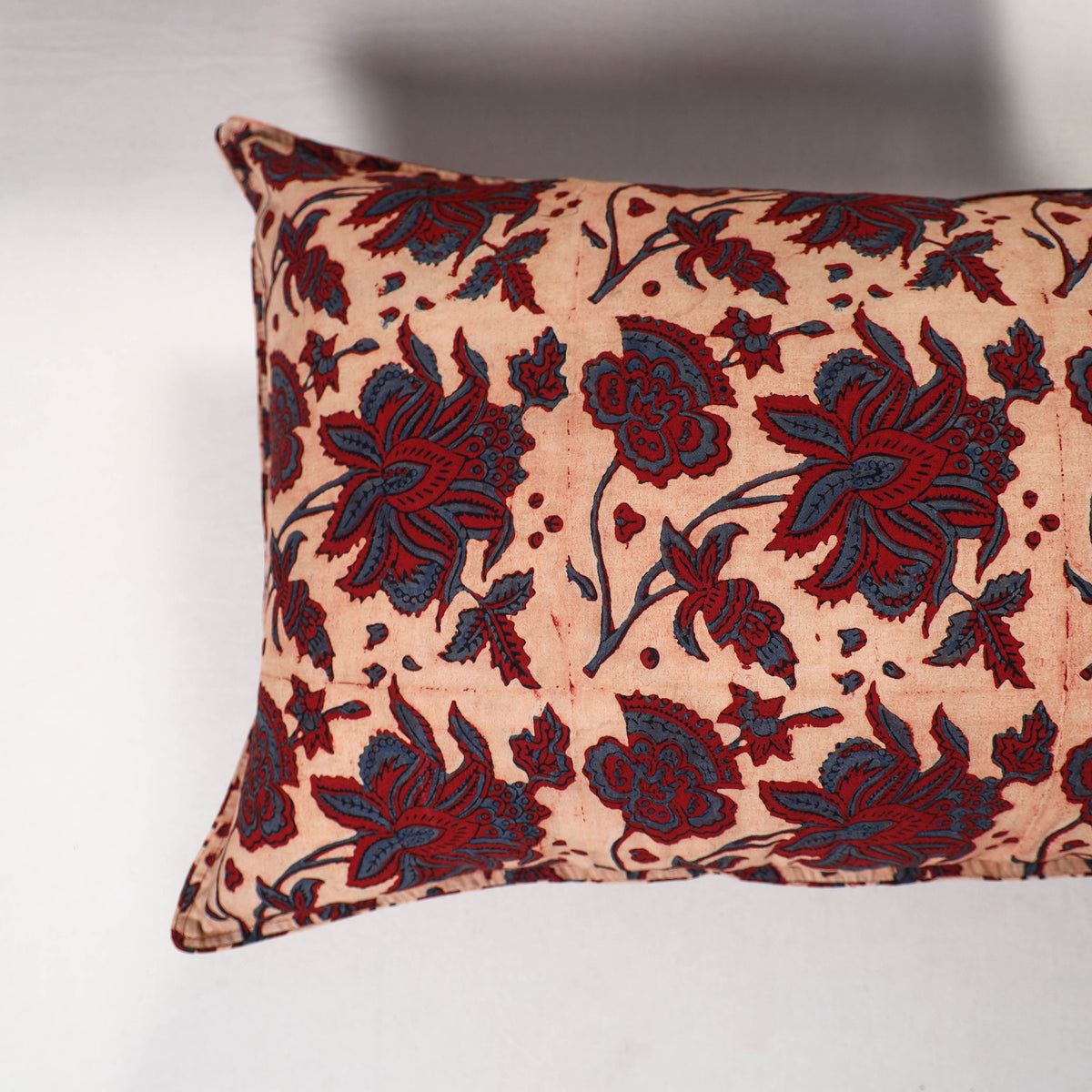 Red - ajrakh hand block print pillow covers (set of 2) 144