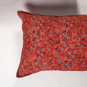 Red - ajrakh hand block print pillow covers (set of 2) 145