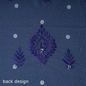 Lucknowi Chikankari Hand Embroidered Cotton Unstitched Kurta Material (2.7M) 18