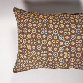 Brown - ajrakh hand block print pillow covers (set of 2)
