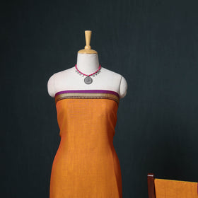Dharwad Mercerised Cotton Plain Thread Border Unstitched Dress Material: Kurta, Bottom & Dupatta 20