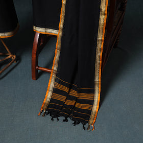 Dharwad Mercerised Cotton Plain Thread Border Unstitched Dress Material: Kurta, Bottom & Dupatta 21