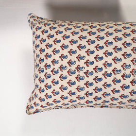 Beige - ajrakh hand block print pillow covers (set of 2)