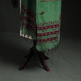 Kantha Hand Embroidered Khes Handwoven Cotton Dupatta 03
