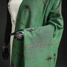Kantha Hand Embroidered Khes Handwoven Cotton Dupatta 03