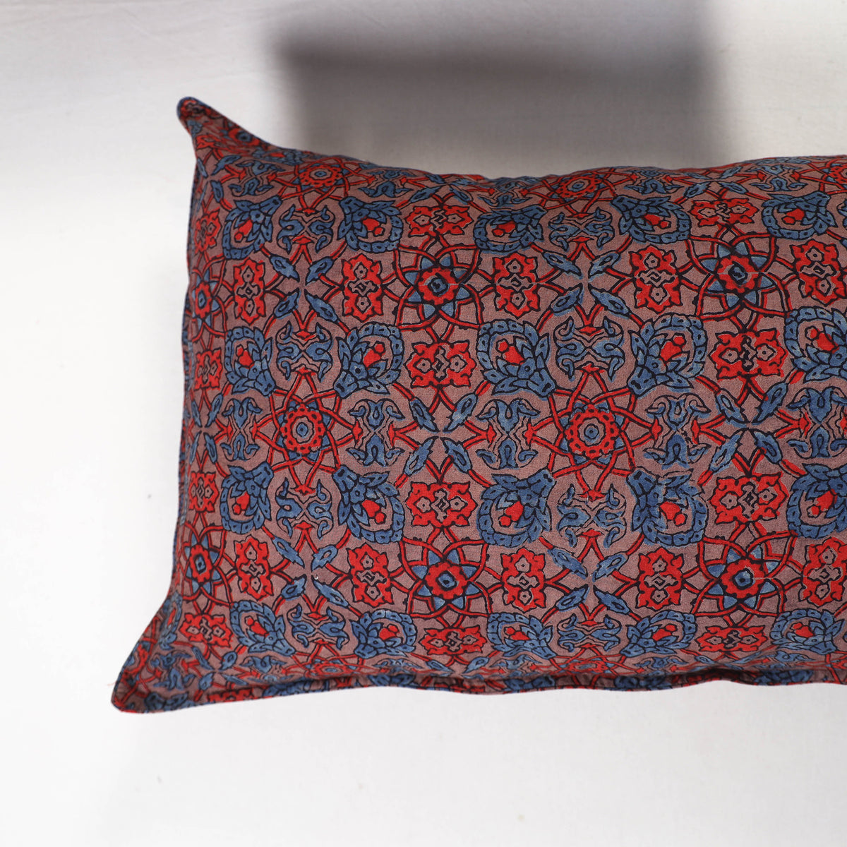 Multicolor - ajrakh hand block print pillow covers (set
