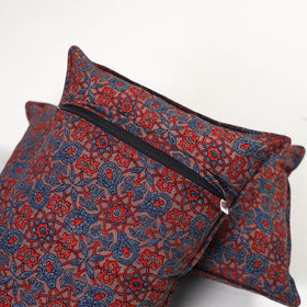 Multicolor - ajrakh hand block print pillow covers (set