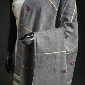 Kantha Hand Embroidered Khes Handwoven Cotton Dupatta 06