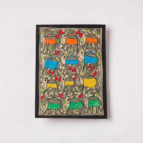 Godna Madhubani Painting by Shravan Paswan (7 x 5 in)