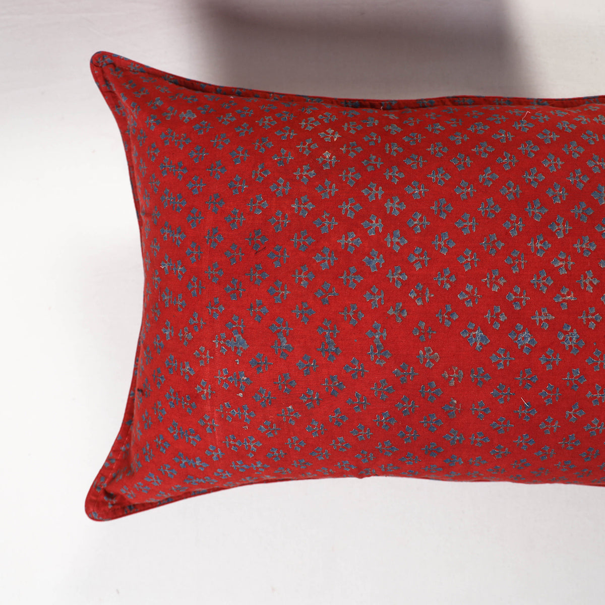 Red - ajrakh hand block print pillow covers (set of 2) 157