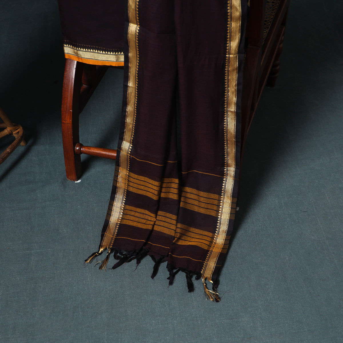 Dharwad Mercerised Cotton Plain Thread Border Unstitched Dress Material: Kurta, Bottom & Dupatta 26