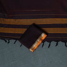 Dharwad Mercerised Cotton Plain Thread Border Unstitched Dress Material: Kurta, Bottom & Dupatta 26