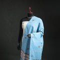 Kantha Hand Embroidered Khes Handwoven Cotton Dupatta 11