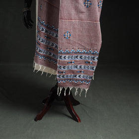 Kantha Hand Embroidered Khes Handwoven Cotton Dupatta 12