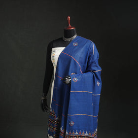 Kantha Hand Embroidered Khes Handwoven Cotton Dupatta 14