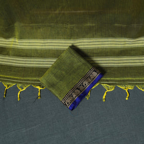 Dharwad Mercerised Cotton Plain Thread Border Unstitched Dress Material: Kurta, Bottom & Dupatta 30