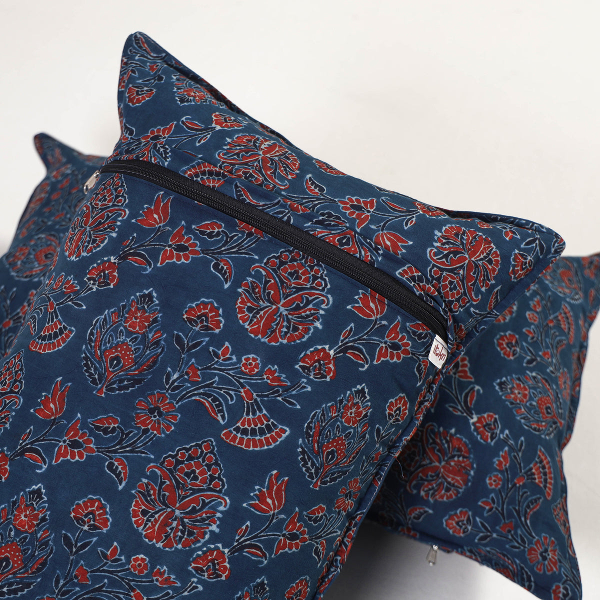 Blue - ajrakh hand block print pillow covers (set of 2) 165