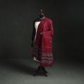 Kantha Hand Embroidered Khes Handwoven Cotton Dupatta 19