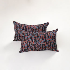 Ajrakh Hand Block Print Pillow Covers (Set of 2) 167