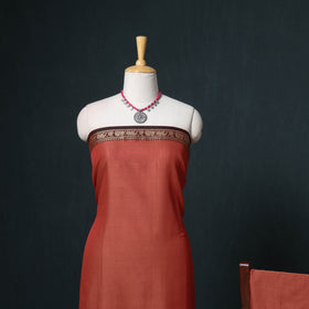 Dharwad Mercerised Cotton Plain Thread Border Unstitched Dress Material: Kurta, Bottom & Dupatta 33