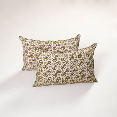 Hand Block Batik Print Pillow Covers (Set of 2) 30