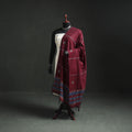 Kantha Hand Embroidered Khes Handwoven Cotton Dupatta 21