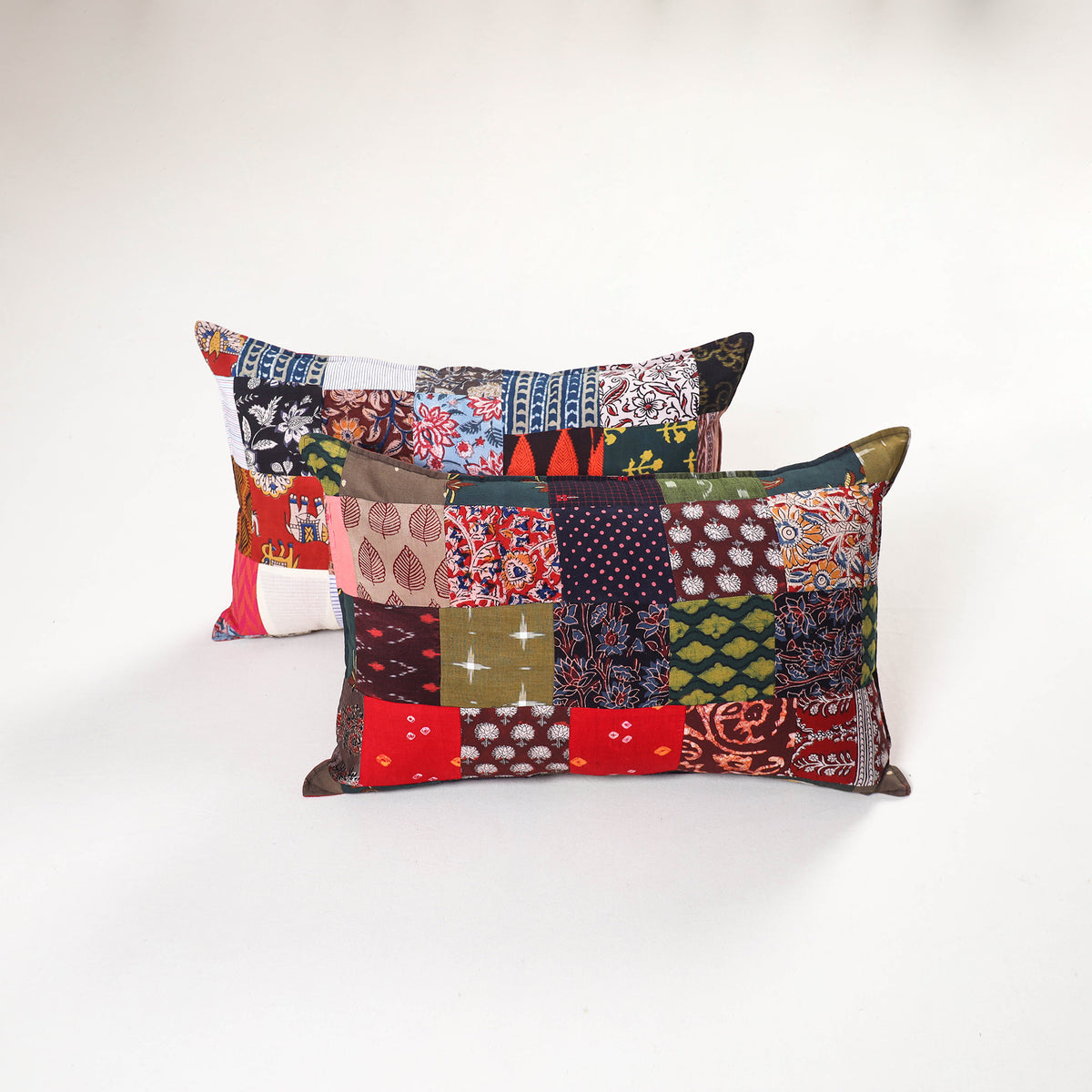 Handcrafted Patchwork Pillow Covers (Set of 2) 39