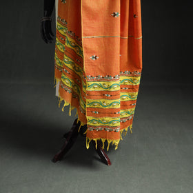Kantha Hand Embroidered Khes Handwoven Cotton Dupatta 23