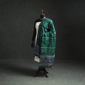 Kantha Hand Embroidered Khes Handwoven Cotton Dupatta 27
